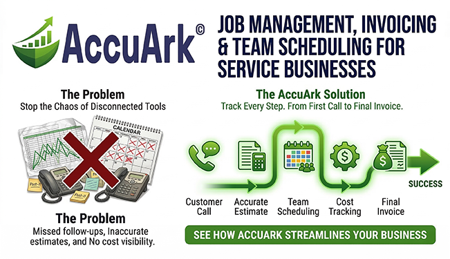 AccuArk© Service Business Dashboard