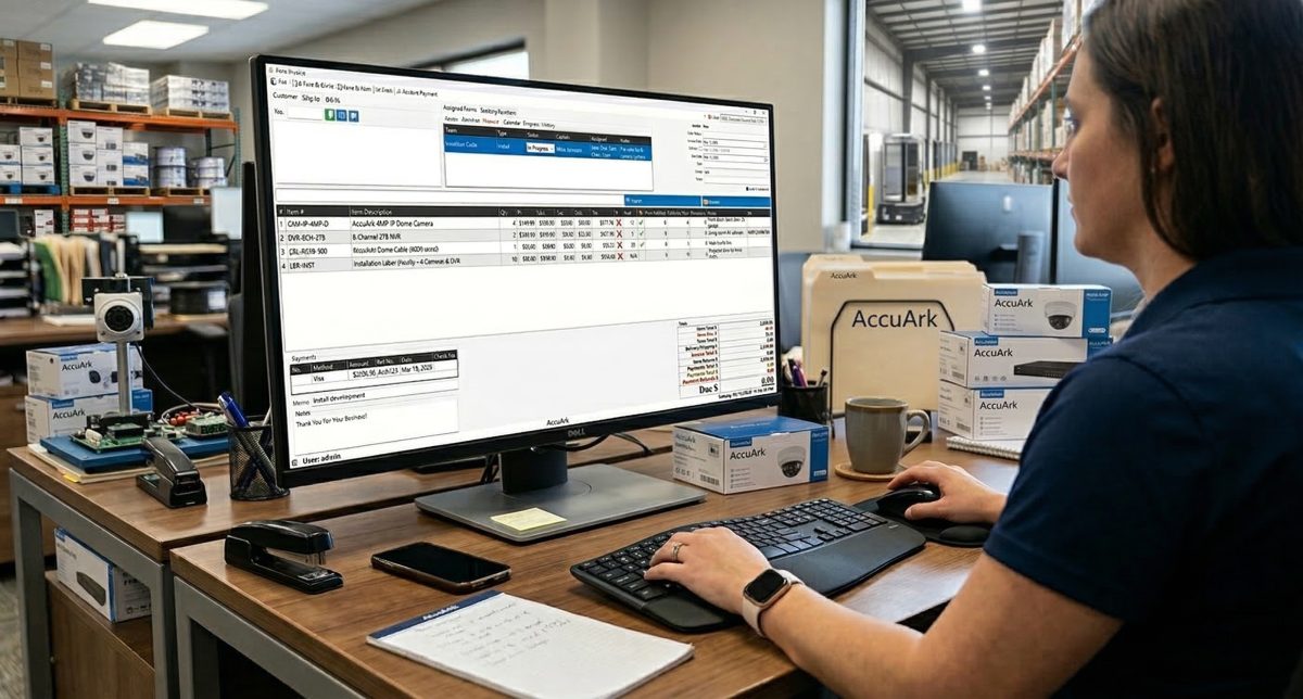 AccuArk© Complex Invoicing interface showing advanced billing and payment plan tools