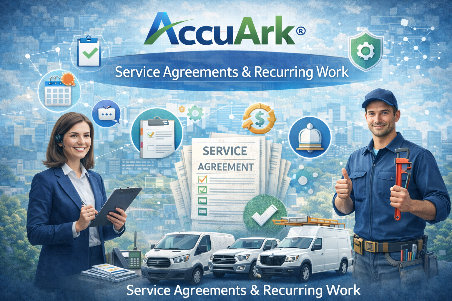 Service agreements and contracts management